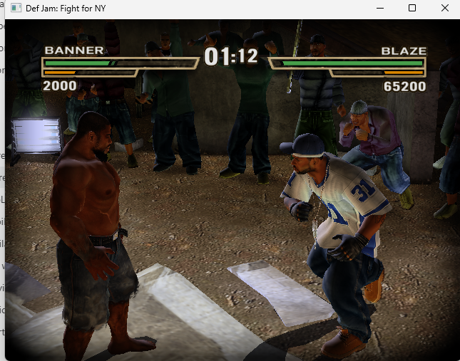 Banner and Blaze fighting in the PC port
